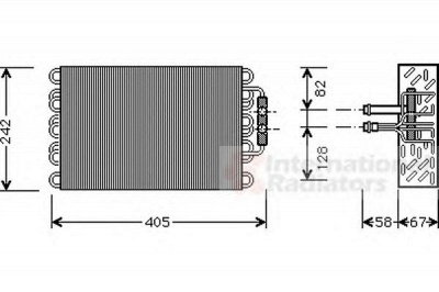 VAN WEZEL 3000v008 -  Испаритель, кондиционер
